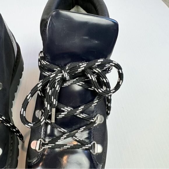 Ganni Boots Women's Size 6/36 Alma: Chunky Winter Lace-Up Boots with Cozy Wool I - Picture 14 of 15